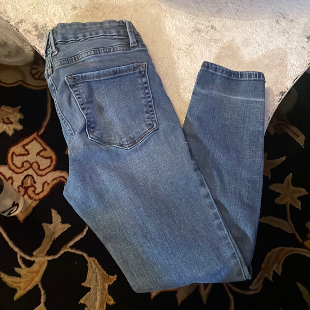 Good American Good Legs Jeans Size 28 Size 6 Super Soft Jeans Ankle Slit